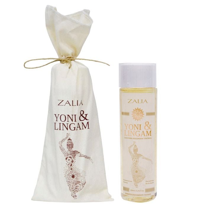 Yoni & Lingan Óleo de Massagem Tântrica 200ml Zalia